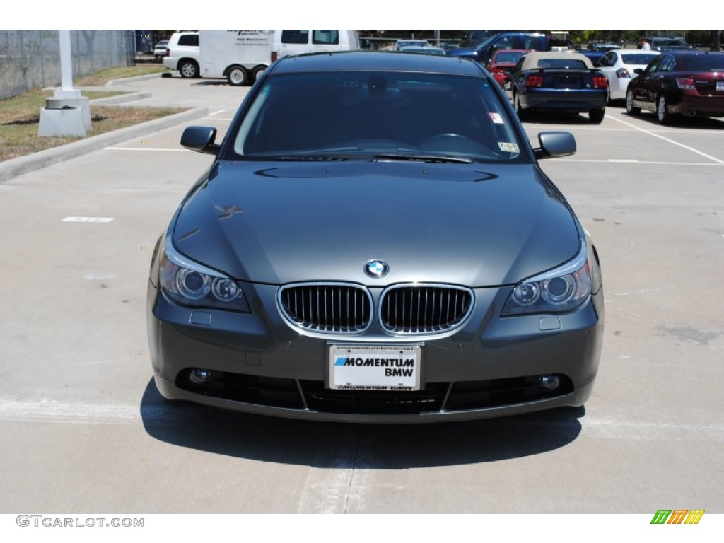 2007 5 Series 550i Sedan - Titanium Grey Metallic / Black photo #12