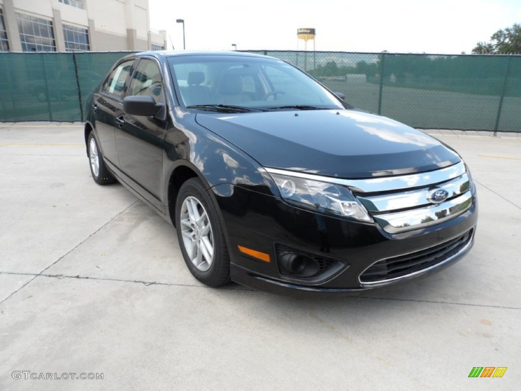 2012 Fusion S - Black / Medium Light Stone photo #1