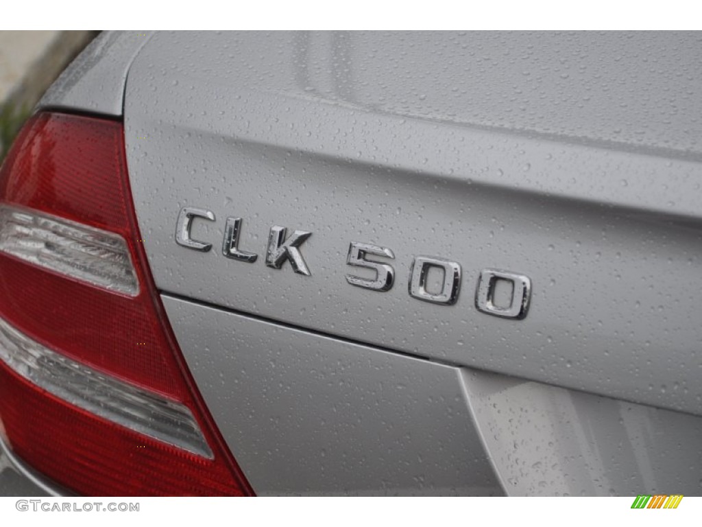 2003 CLK 500 Coupe - Brilliant Silver Metallic / Stone photo #25