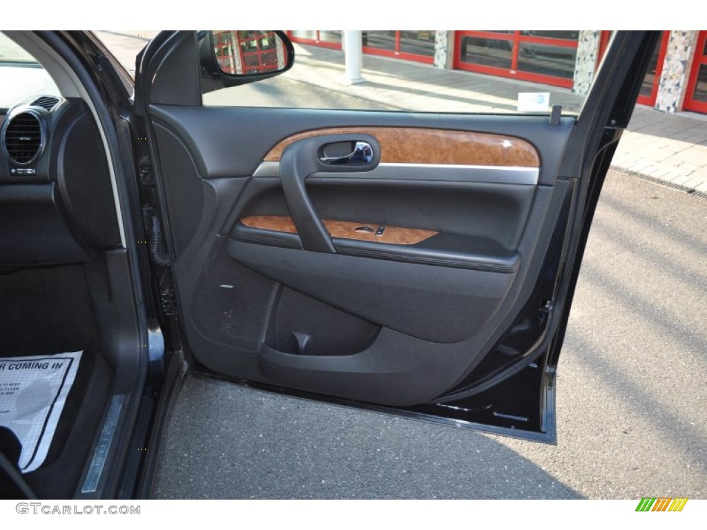 2008 Enclave CXL AWD - Carbon Black Metallic / Ebony/Ebony photo #29