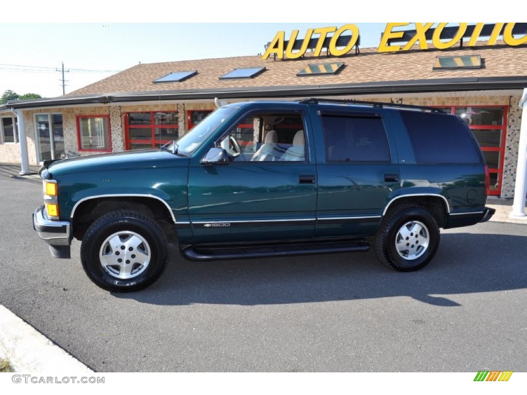 1995 Tahoe LS 4x4 - Emerald Green Metallic / Tan photo #25