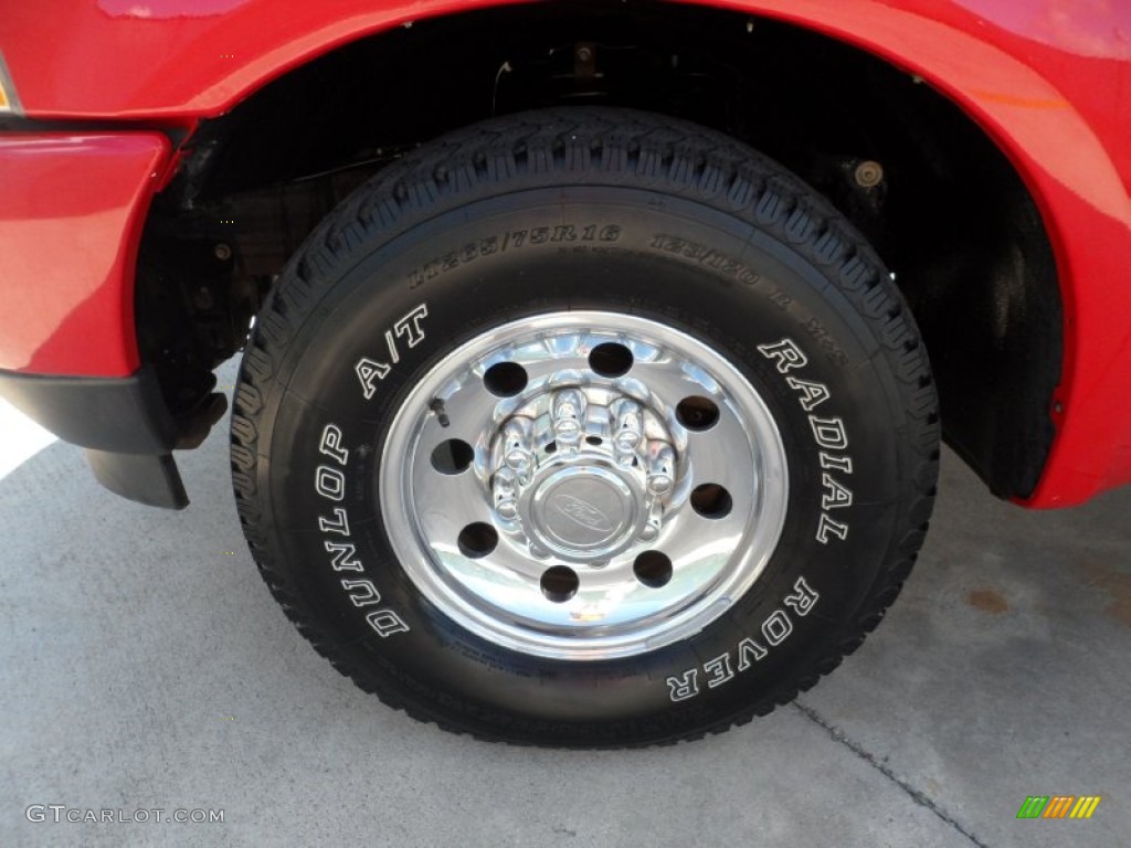 2003 F250 Super Duty XLT SuperCab - Red Clearcoat / Medium Flint Grey photo #13