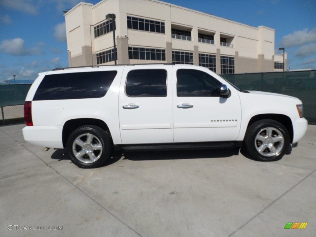 Summit White 2008 Chevrolet Suburban 1500 LTZ Exterior Photo #52655321