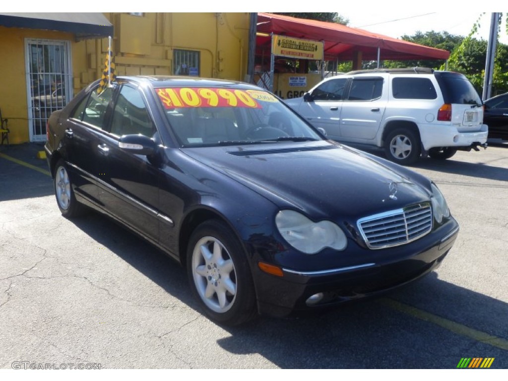 2004 C 240 Sedan - Capri Blue Metallic / Ash Grey photo #1