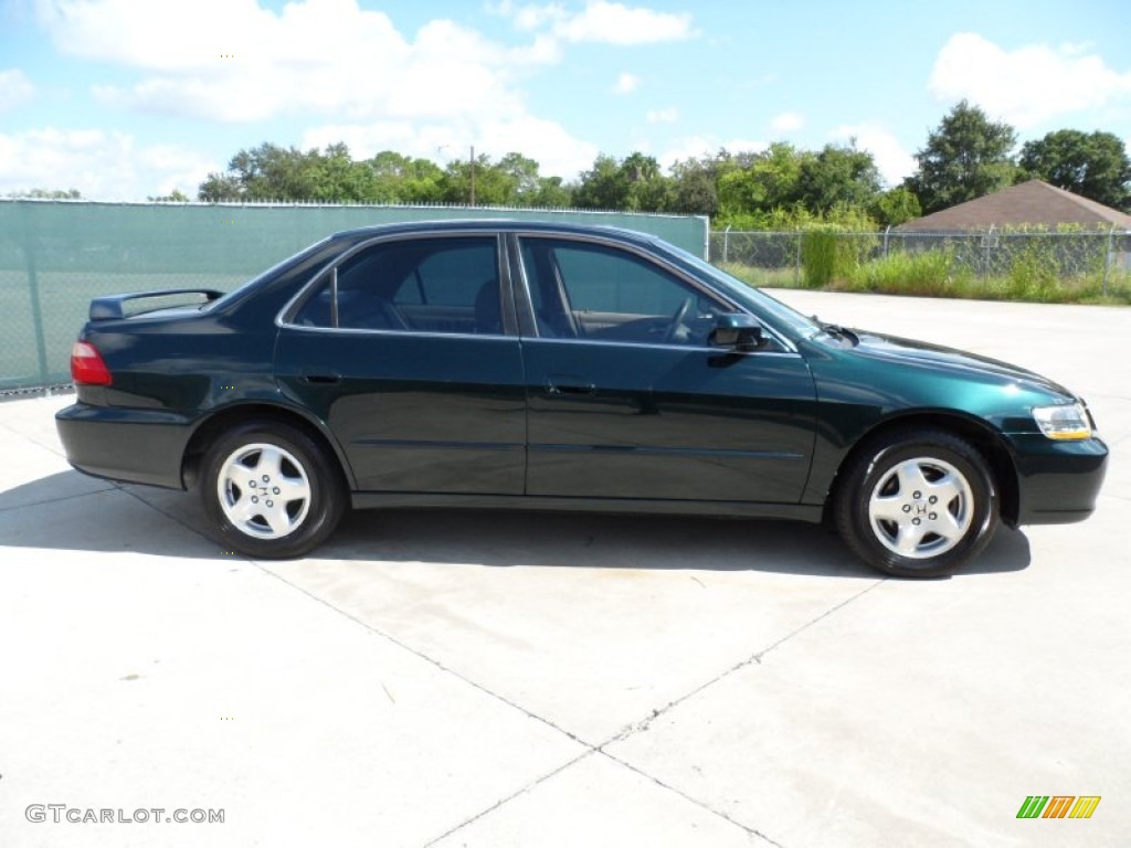 Dark Emerald Pearl 1998 Honda Accord EX V6 Sedan Exterior Photo #52656098