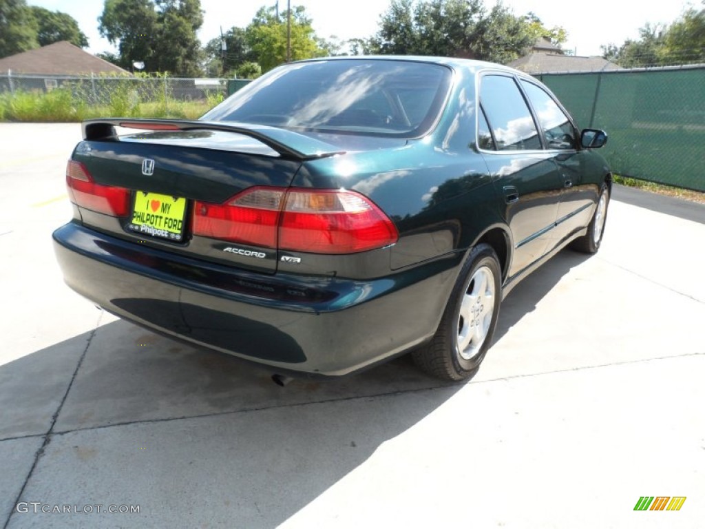 1998 Accord EX V6 Sedan - Dark Emerald Pearl / Ivory photo #3
