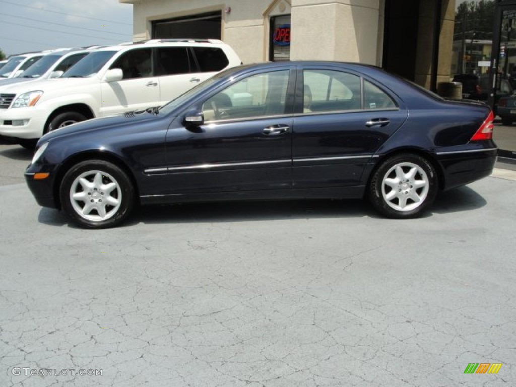 2001 C 240 Sedan - Midnight Blue / Java photo #7