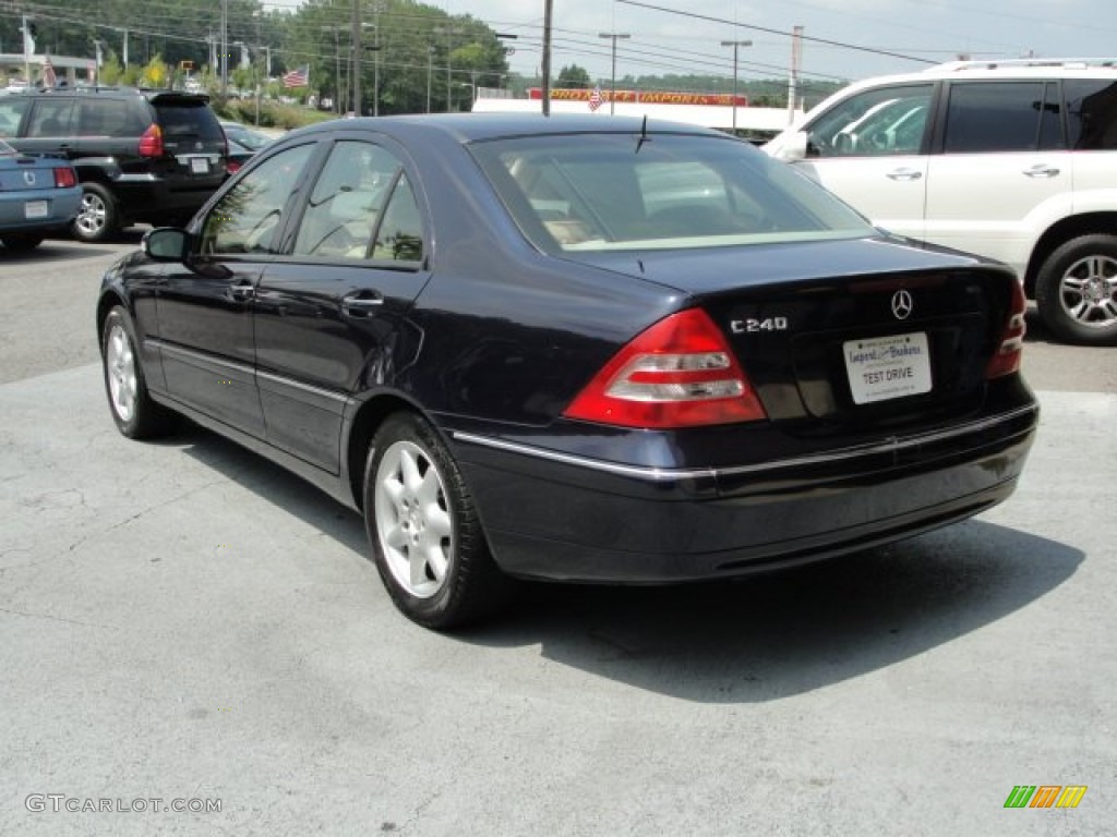 2001 C 240 Sedan - Midnight Blue / Java photo #8