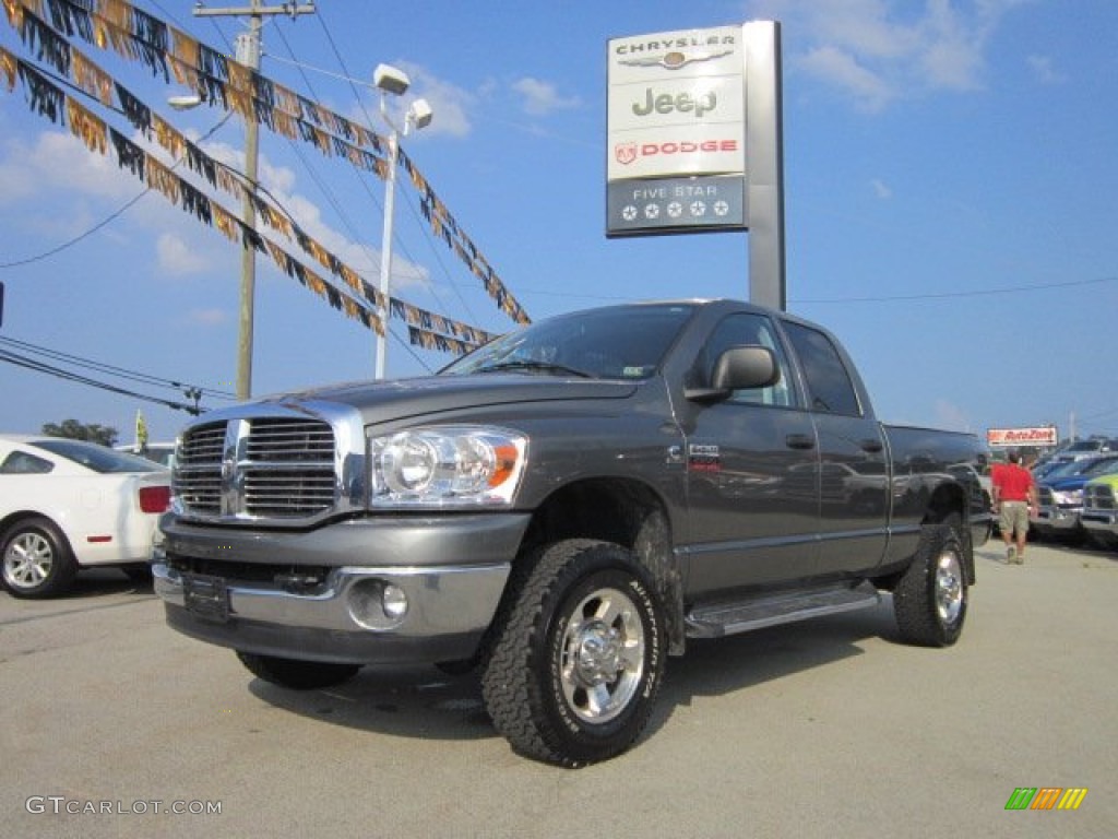 2008 Ram 2500 Big Horn Quad Cab 4x4 - Mineral Gray Metallic / Medium Slate Gray photo #1