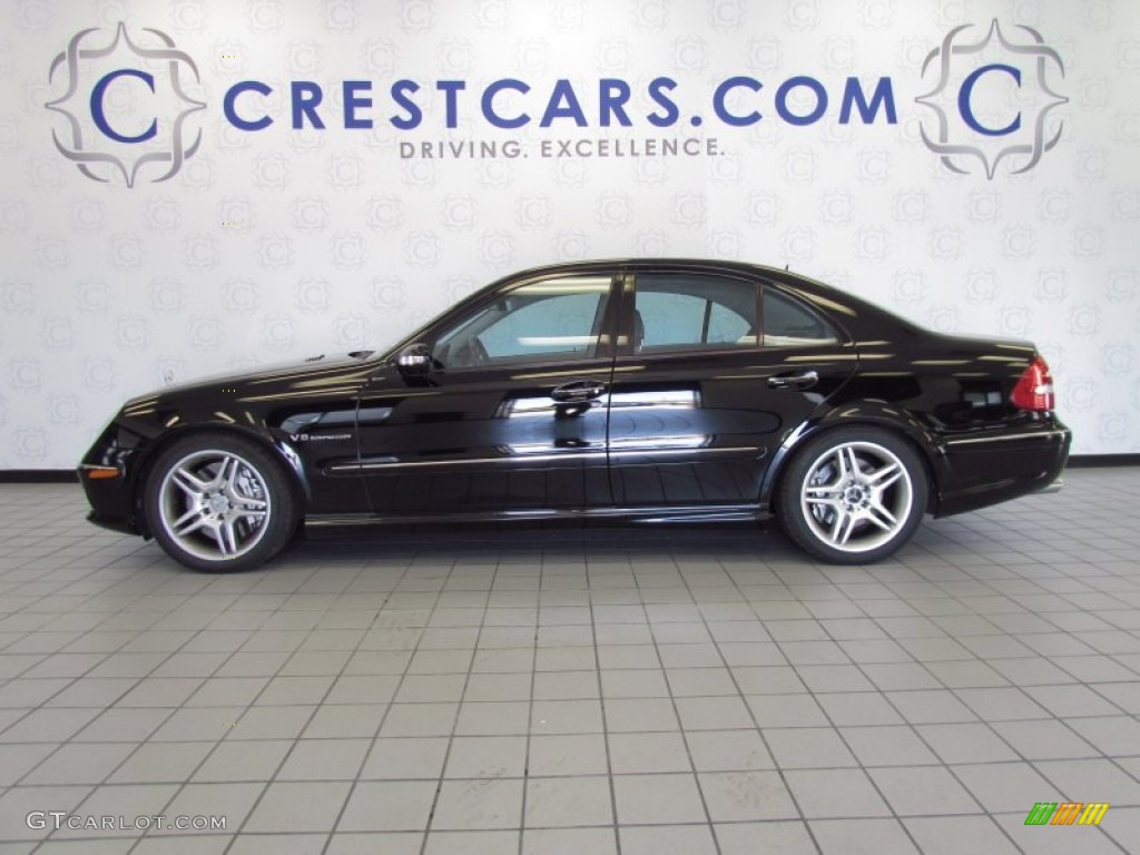 2004 E 55 AMG Sedan - Black / Charcoal photo #1