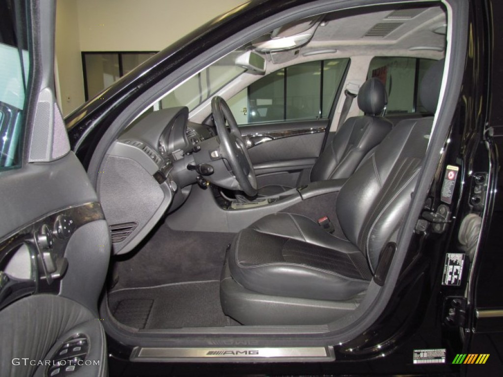 Charcoal Interior 2004 Mercedes-Benz E 55 AMG Sedan Photo #52661493