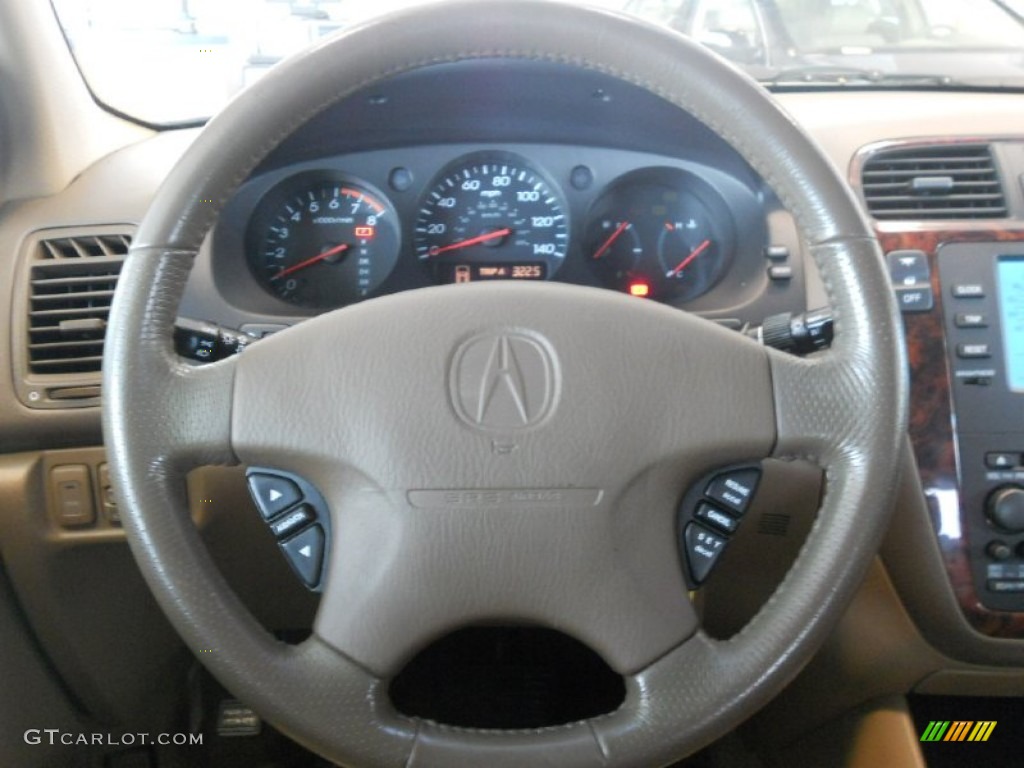 2001 Acura MDX Standard MDX Model Saddle Steering Wheel Photo #52663486