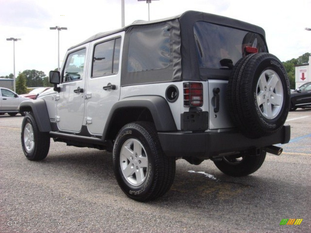 Bright Silver Metallic 2011 Jeep Wrangler Unlimited Sport 4x4 Exterior Photo #52663507