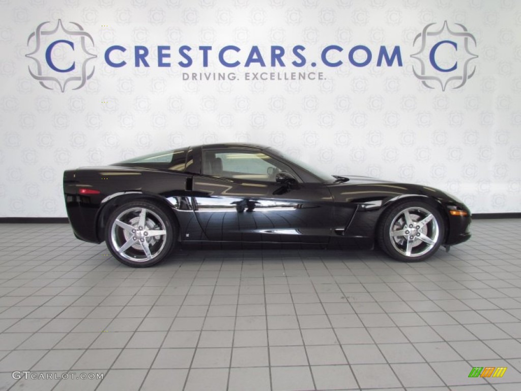 2007 Corvette Coupe - Black / Ebony photo #4