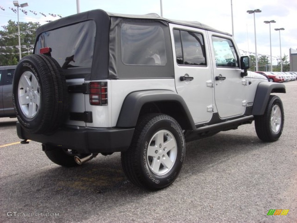Bright Silver Metallic 2011 Jeep Wrangler Unlimited Sport 4x4 Exterior Photo #52663534