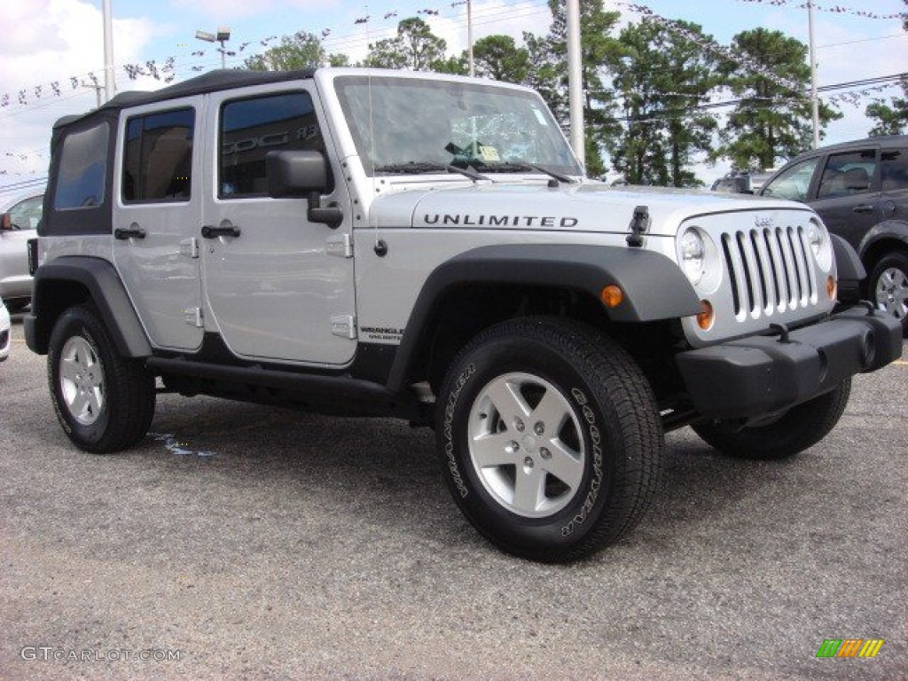 Bright Silver Metallic 2011 Jeep Wrangler Unlimited Sport 4x4 Exterior Photo #52663564