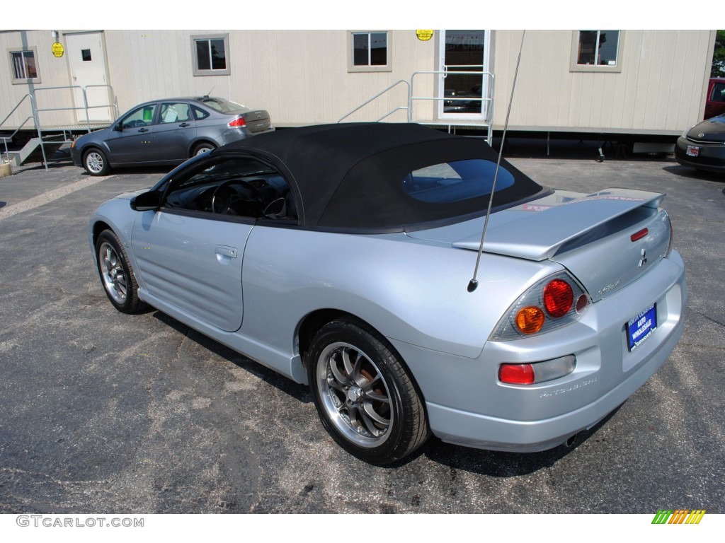 2003 Eclipse Spyder GTS - Sterling Silver Metallic / Midnight photo #4