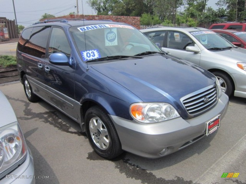 2003 Sedona EX - Blue Sapphire / Gray photo #1