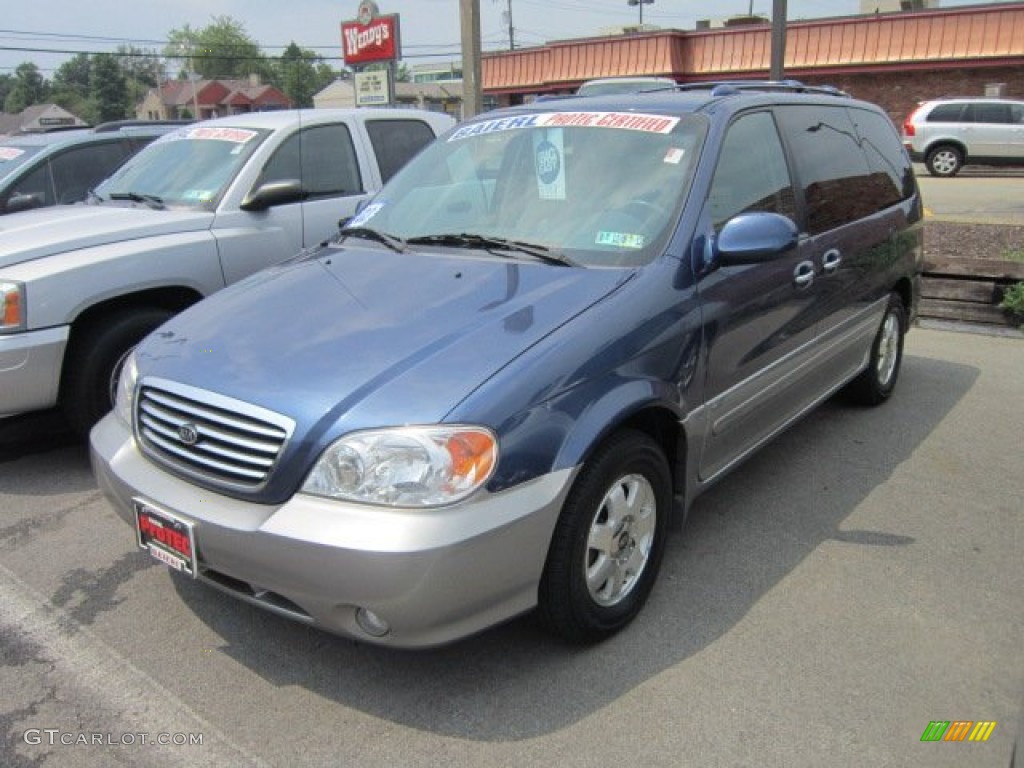 2003 Sedona EX - Blue Sapphire / Gray photo #3