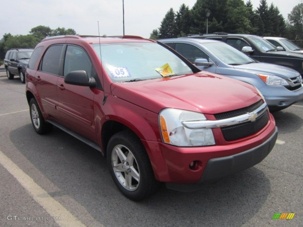 2005 Equinox LT AWD - Salsa Red Metallic / Light Gray photo #1