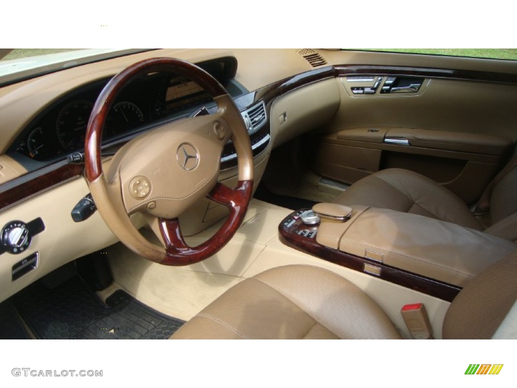 2008 S 550 Sedan - Arctic White / Cashmere/Savanna photo #9