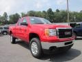 2011 Fire Red GMC Sierra 2500HD SLE Extended Cab 4x4  photo #1