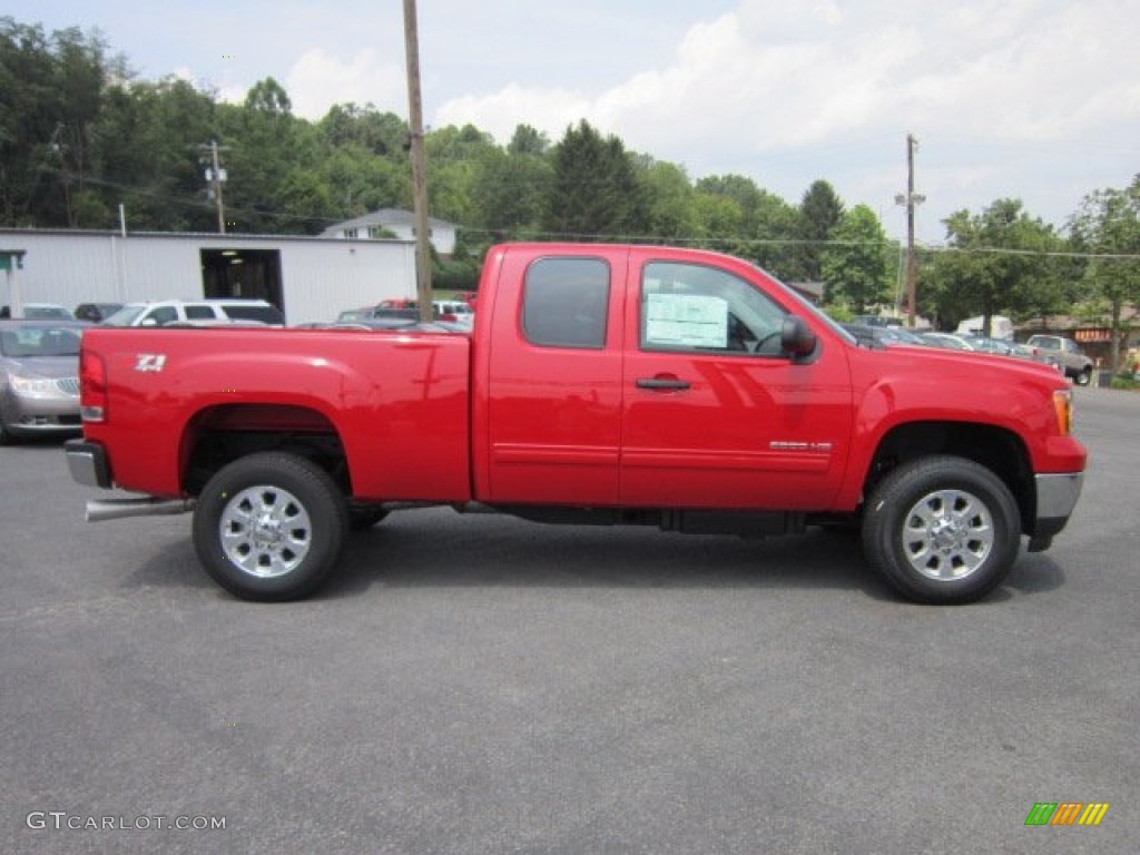 Fire Red 2011 GMC Sierra 2500HD SLE Extended Cab 4x4 Exterior Photo #52666801