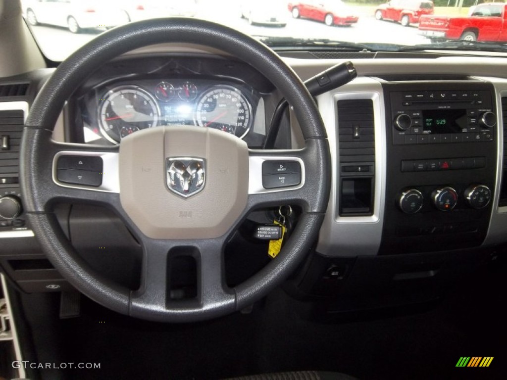 2009 Dodge Ram 1500 SLT Regular Cab Dark Slate/Medium Graystone Steering Wheel Photo #52666816
