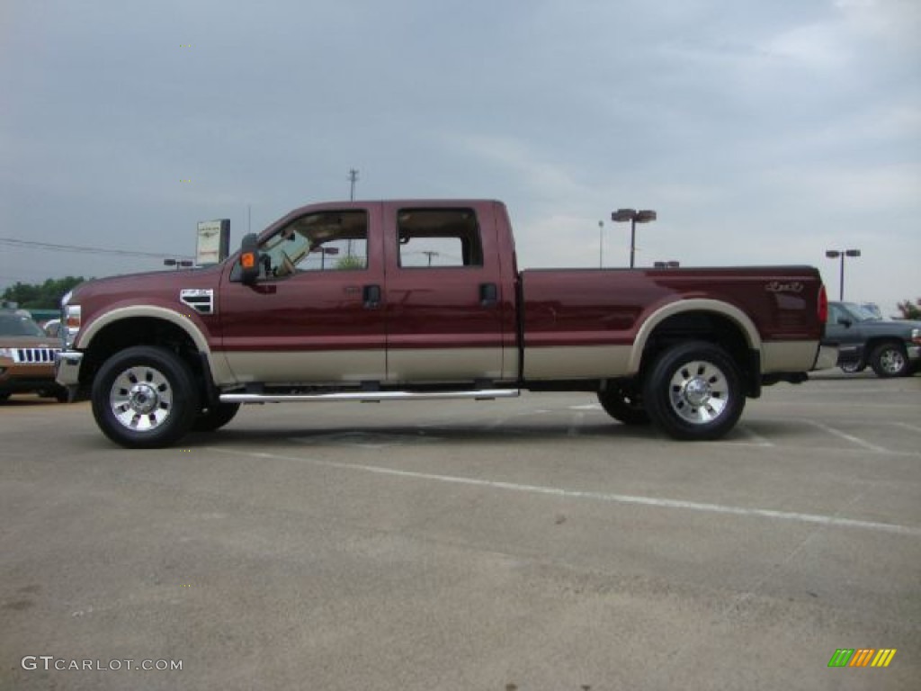 Royal Red Metallic 2009 Ford F250 Super Duty Lariat Crew Cab 4x4 Exterior Photo #52667578