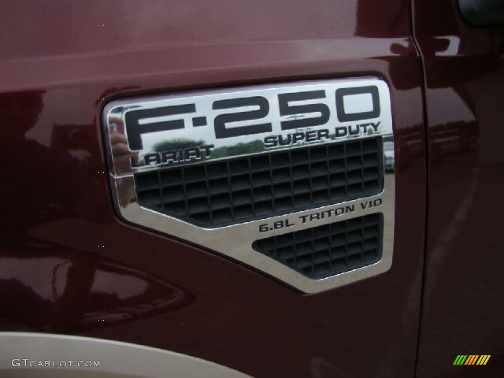 2009 Ford F250 Super Duty Lariat Crew Cab 4x4 Marks and Logos Photo #52668094