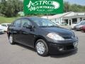 2010 Super Black Nissan Versa 1.8 S Sedan  photo #1