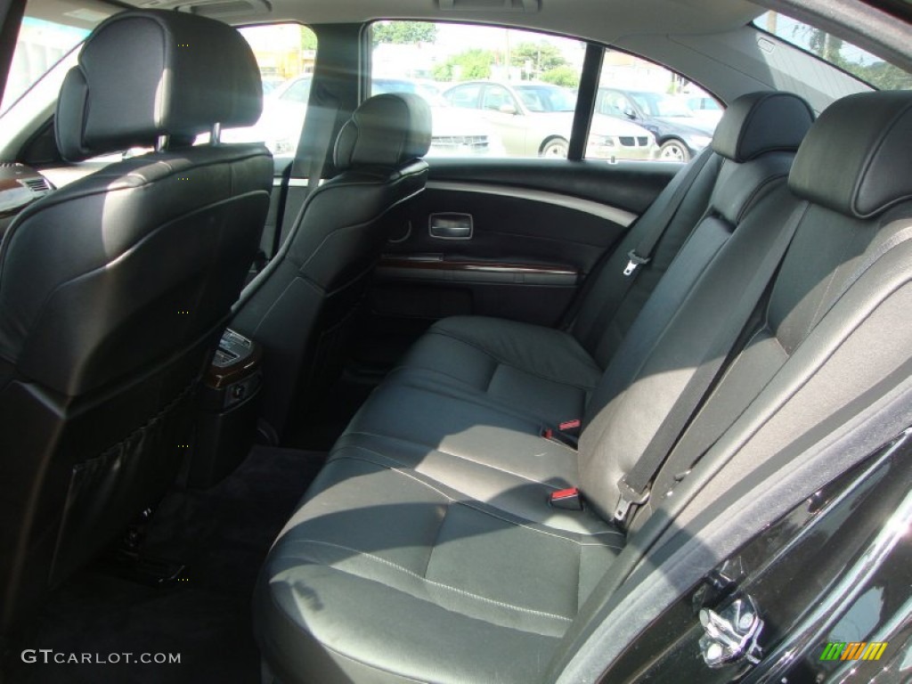 Black Interior 2007 BMW 7 Series 750i Sedan Photo #52668304