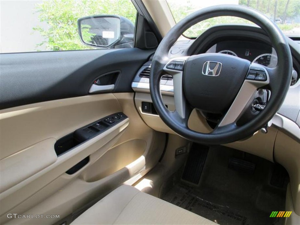 2011 Honda Accord LX Sedan Ivory Steering Wheel Photo #52668655