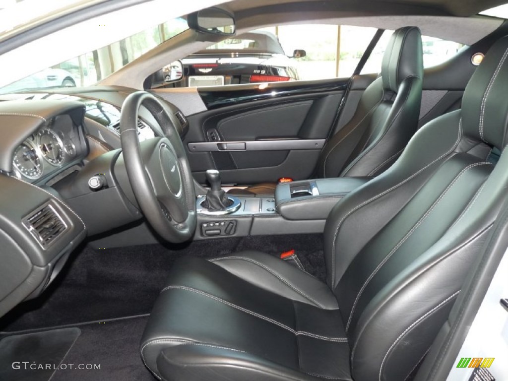 Obsidian Black Interior 2008 Aston Martin DB9 Coupe Photo #52669030