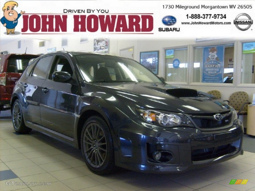 2011 Impreza WRX Wagon - Dark Gray Metallic / Carbon Black photo #1