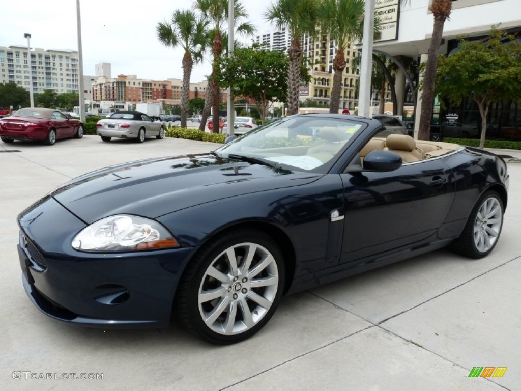 Indigo Metallic 2008 Jaguar XK XK8 Convertible Exterior Photo #52669321