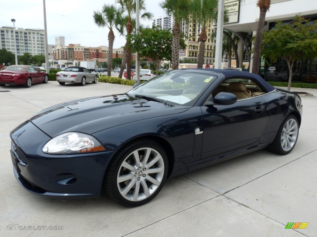 Indigo Metallic 2008 Jaguar XK XK8 Convertible Exterior Photo #52669336