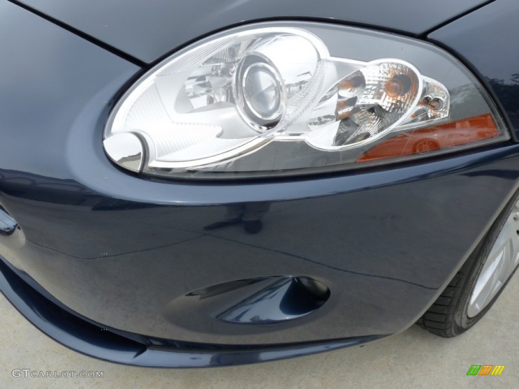 2008 XK XK8 Convertible - Indigo Metallic / Caramel photo #14