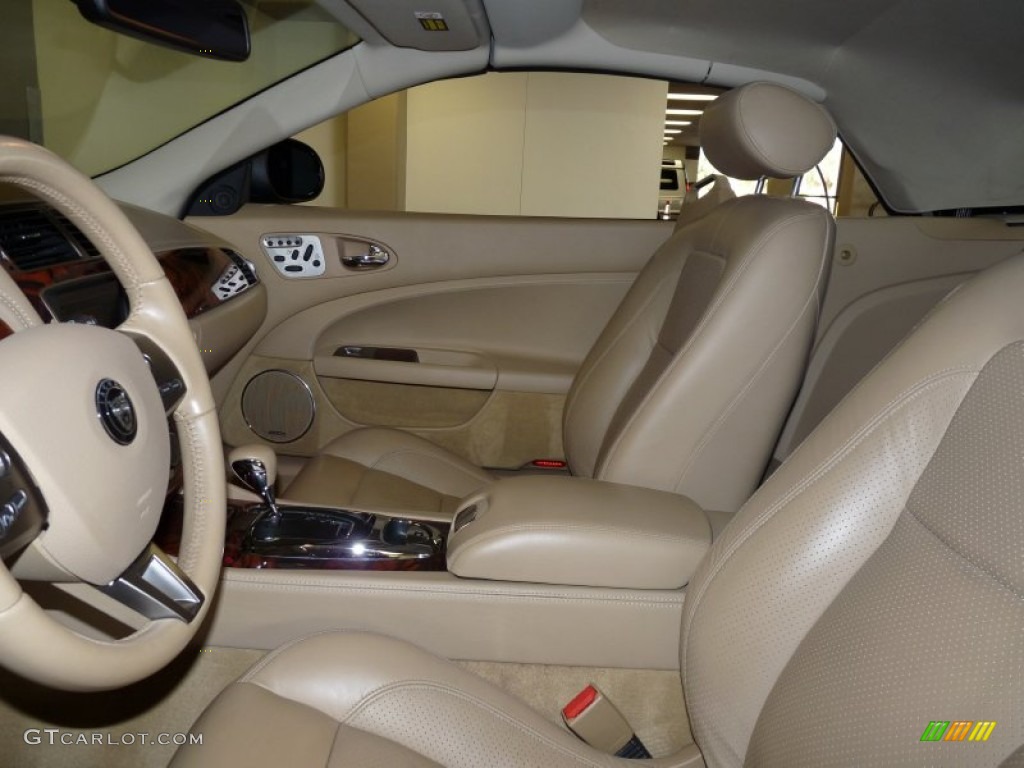 Caramel Interior 2008 Jaguar XK XK8 Convertible Photo #52669534