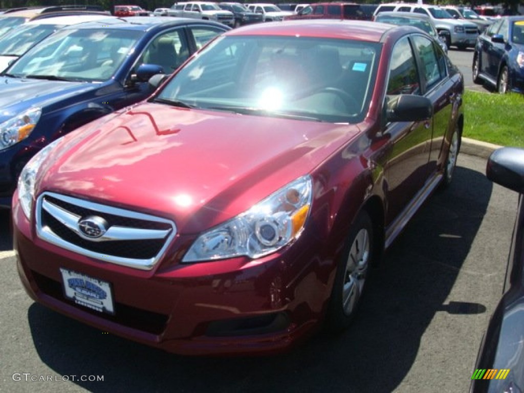 2011 Legacy 2.5i - Ruby Red Pearl / Off-Black photo #1