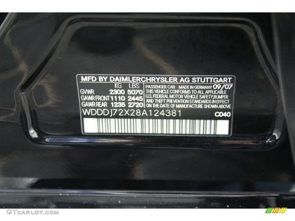 2008 CLS 550 - Black / Black photo #23