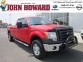 2009 Bright Red Ford F150 XL SuperCab 4x4  photo #1
