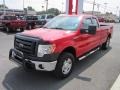 2009 Bright Red Ford F150 XL SuperCab 4x4  photo #7