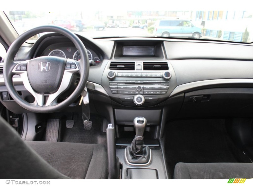 2008 Honda Accord EX Coupe Black Dashboard Photo #52672996