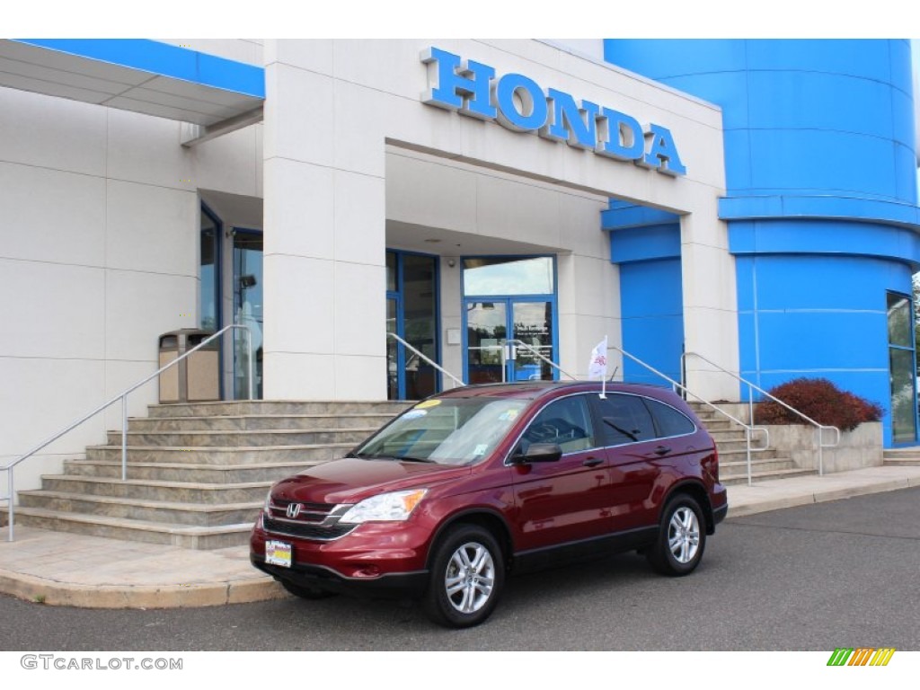 2010 CR-V EX AWD - Tango Red Pearl / Gray photo #1