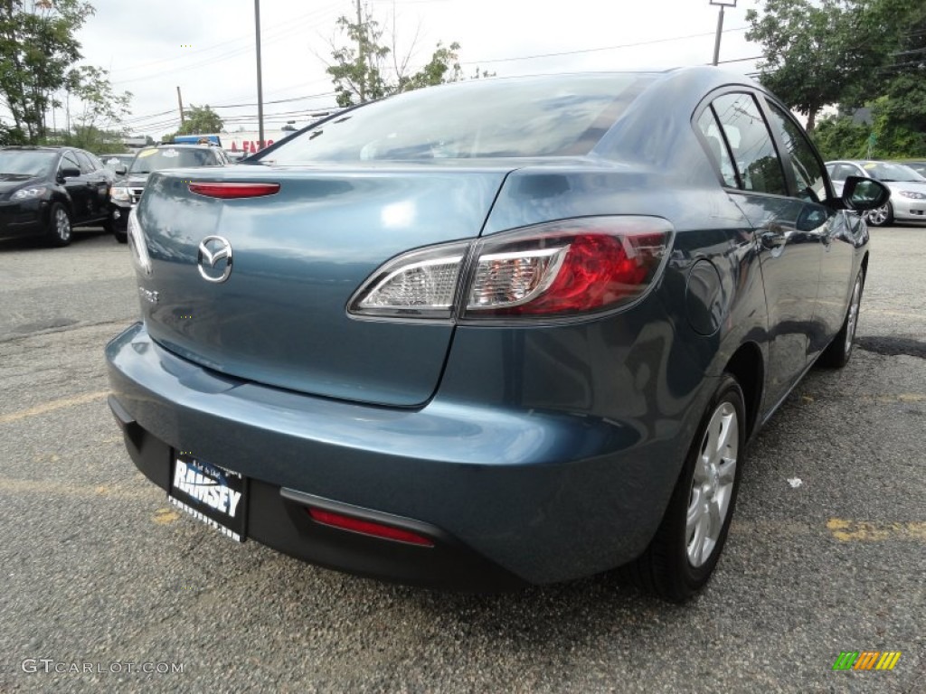 2011 MAZDA3 i Touring 4 Door - Gunmetal Blue Mica / Black photo #3