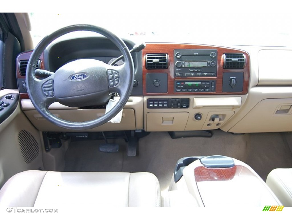 2006 Ford F350 Super Duty Lariat Crew Cab Dually Tan Dashboard Photo #52674187