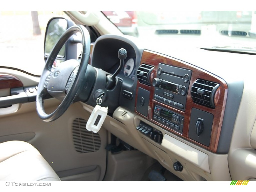 2006 Ford F350 Super Duty Lariat Crew Cab Dually Tan Dashboard Photo #52674265