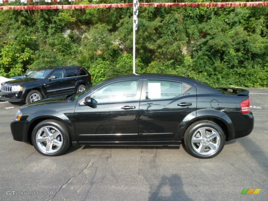 Brilliant Black Crystal Pearl 2008 Dodge Avenger R/T AWD Exterior Photo #52675267