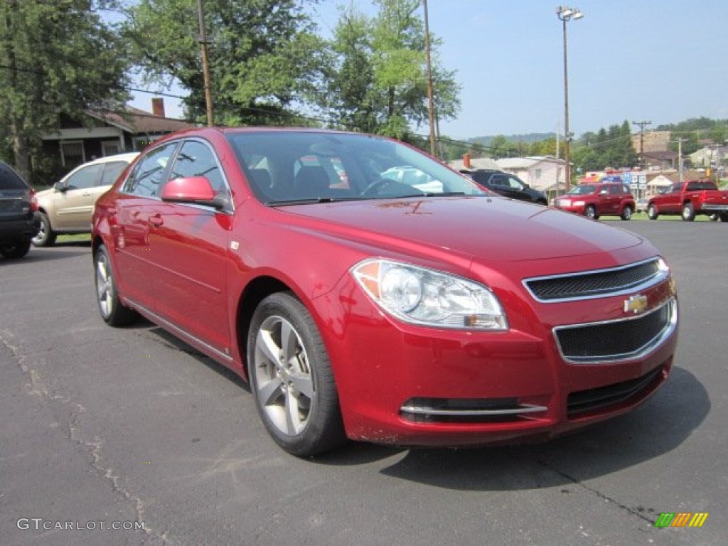 2008 Malibu LT Sedan - Red Jewel Tint Coat / Ebony photo #1